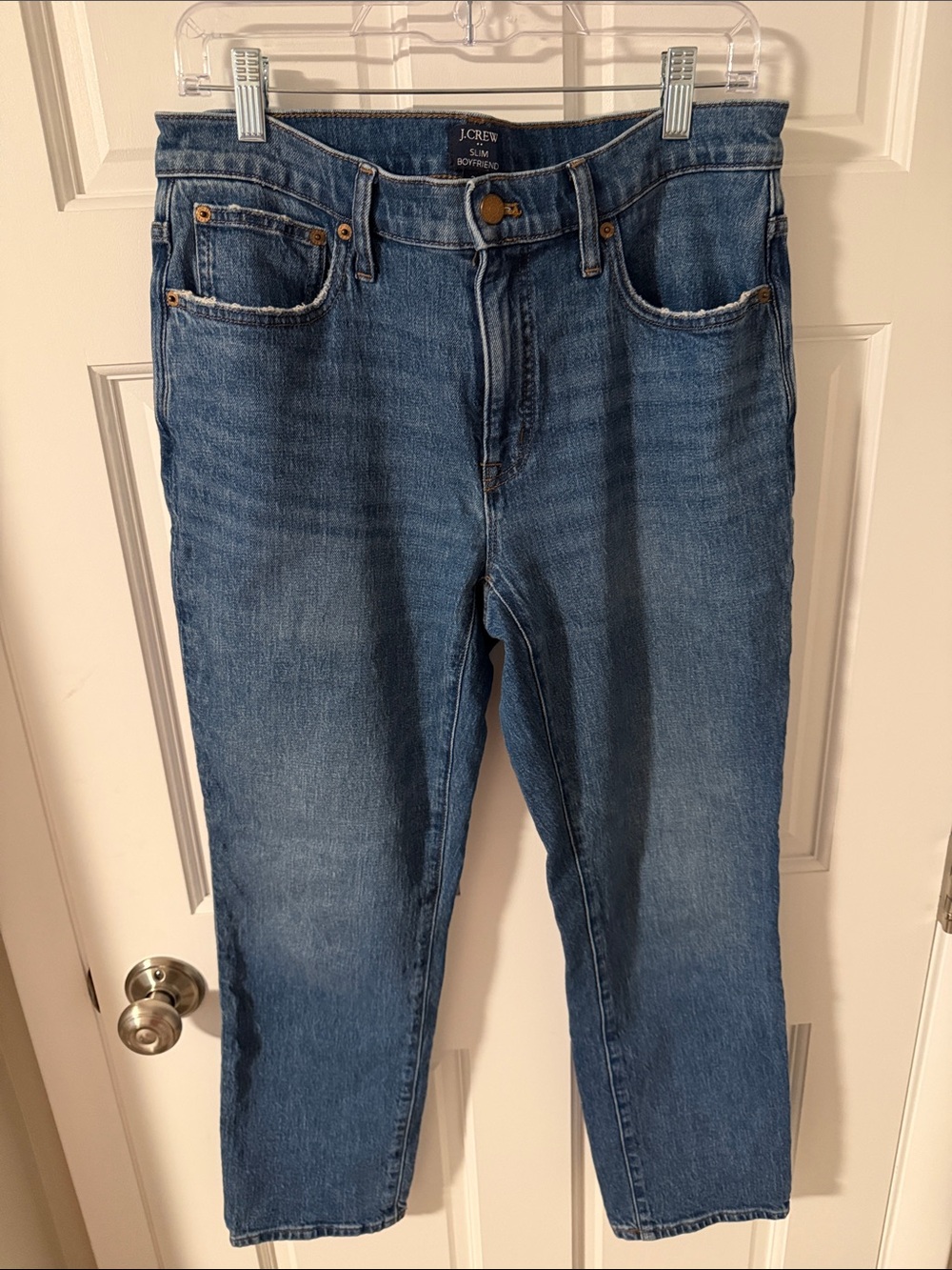 J. Crew Factory Women’s Slim Boyfriend Jeans Medium Wash Denim Size 28